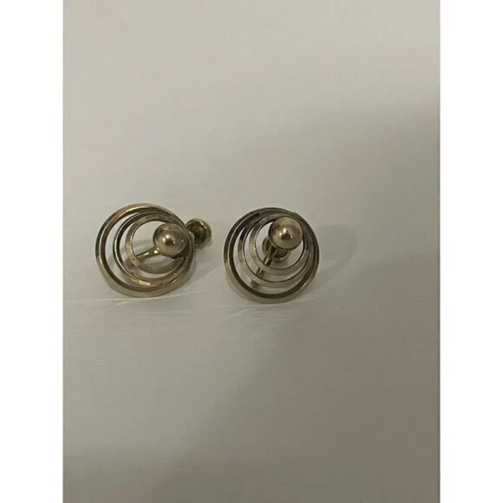 Clip On‎ Circle Vintage Earrings